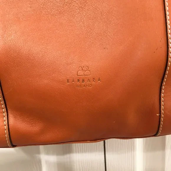 Barbara Milano Leather Shoulder Bag - Picture 2 of 14